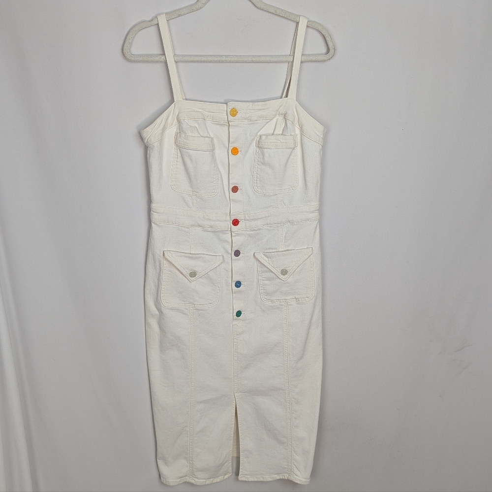 MOTHER Denim To The Point Taste The Rainbow Dress - Picture 6 of 16